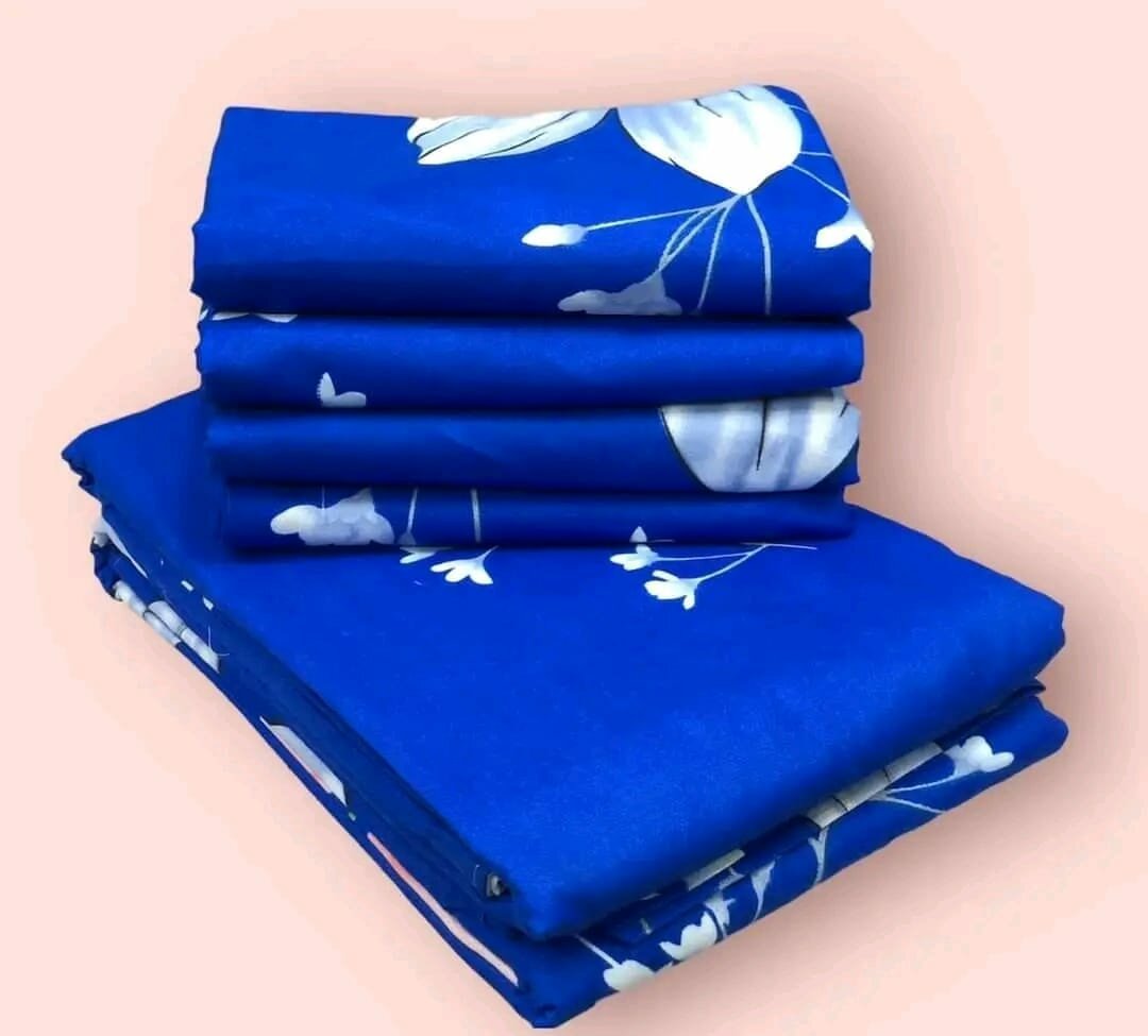 Bedsheets with print 100% cotton Double size 4pieces
