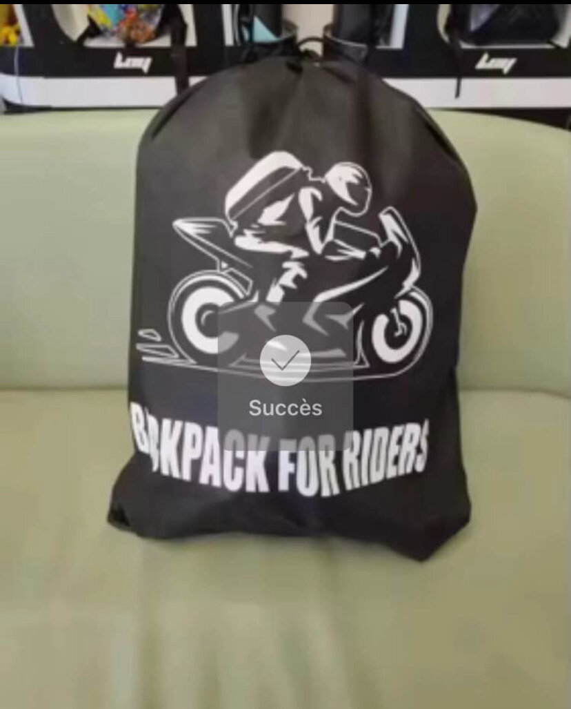 Sac à dos moto lumineux
