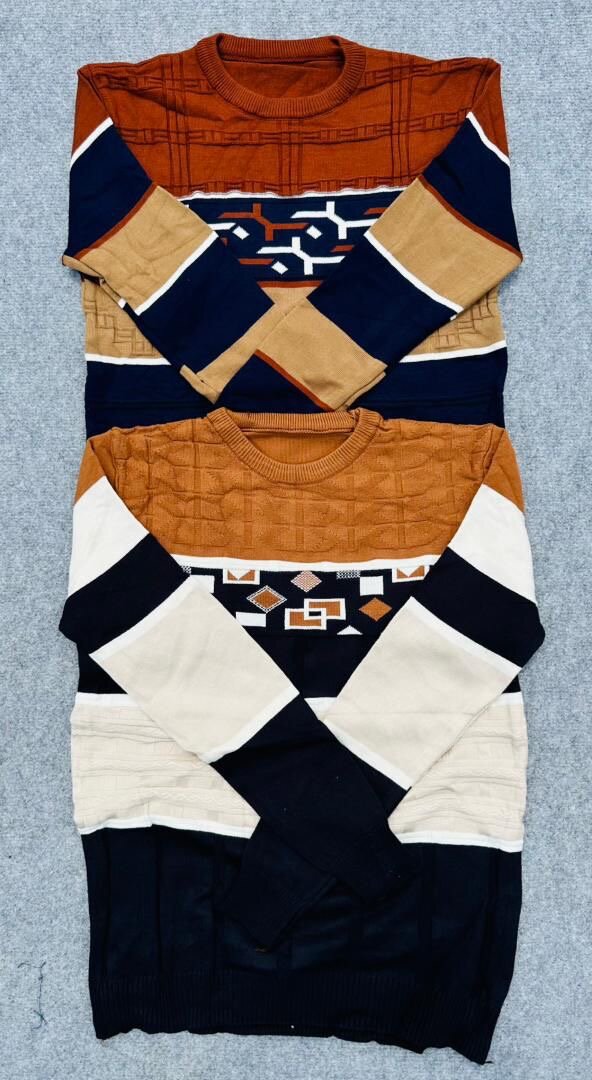 Pulls à motifs mixtes