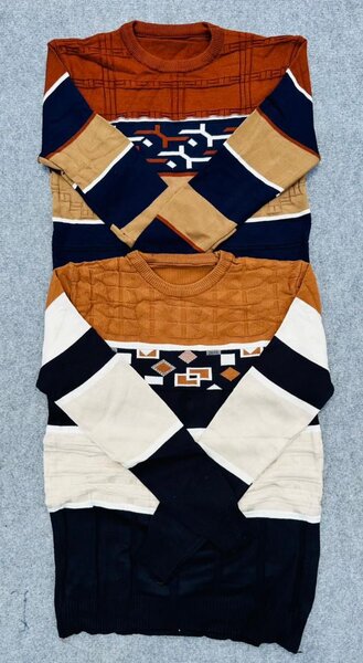 Pulls à motifs mixtes