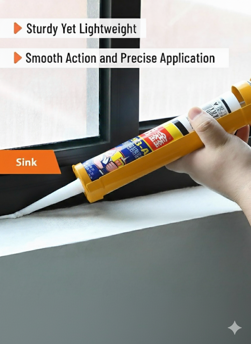 Set de 3 Sceaux Silicone avec Pistolet