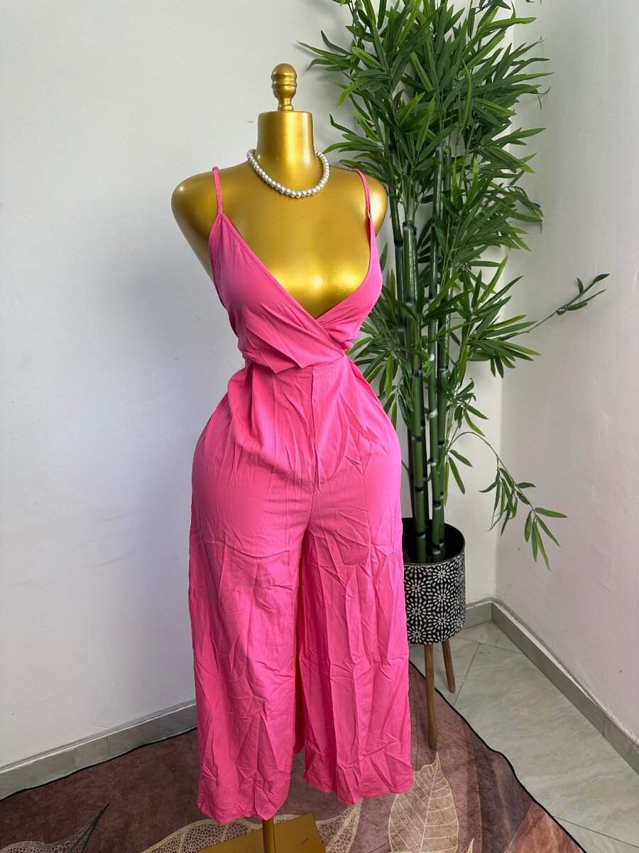 Combinaison Rose Élégante Femme