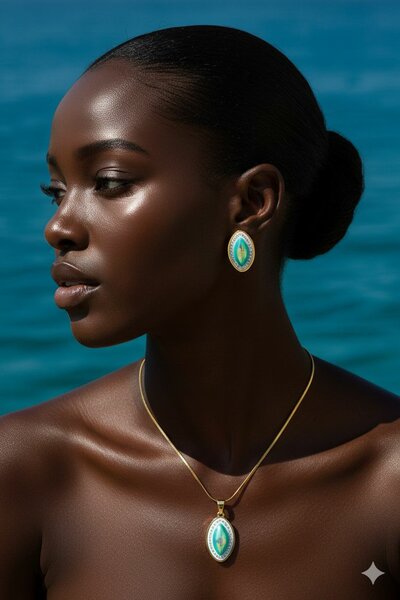 Set de Bijoux Élégant Saphir