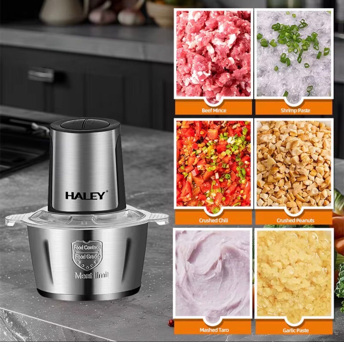 HALEY Hachoir électrique 2L