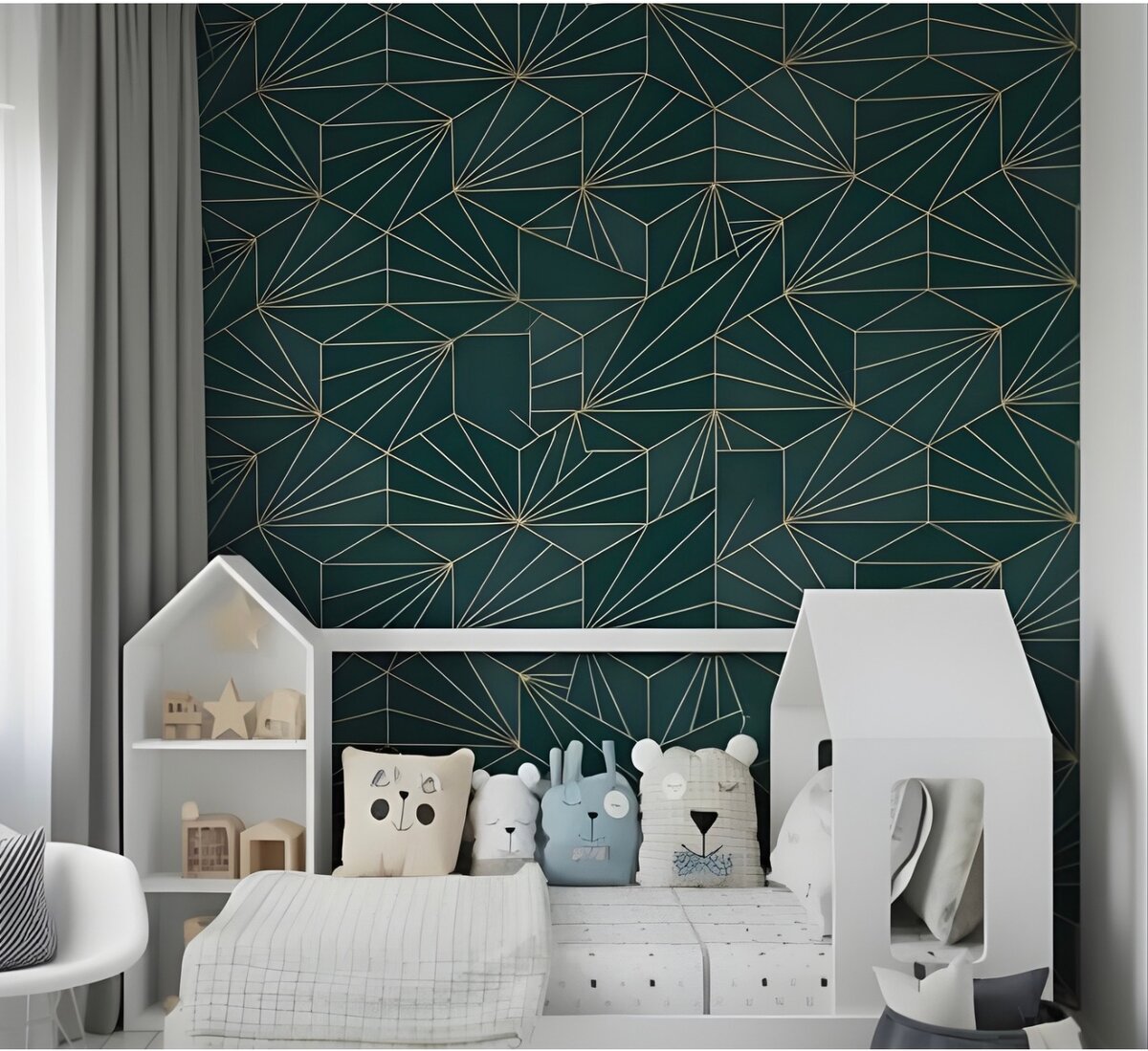 Papier Peint Géométrique Élégant