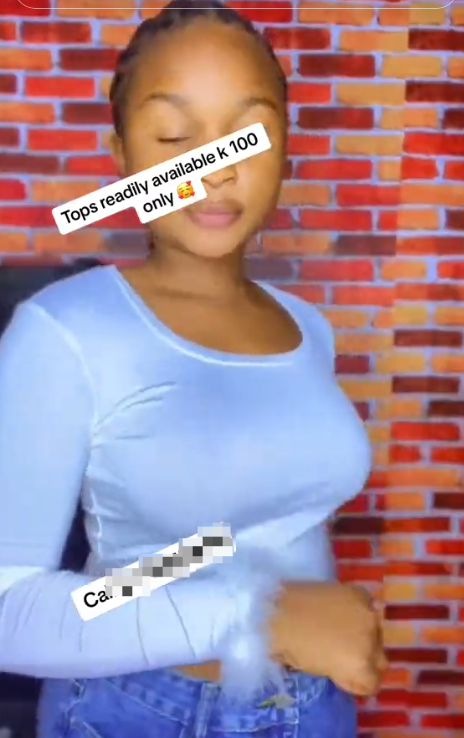 Women's short top with long sleeves