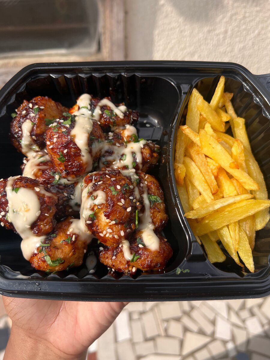 Popcorn poulet caramélisé