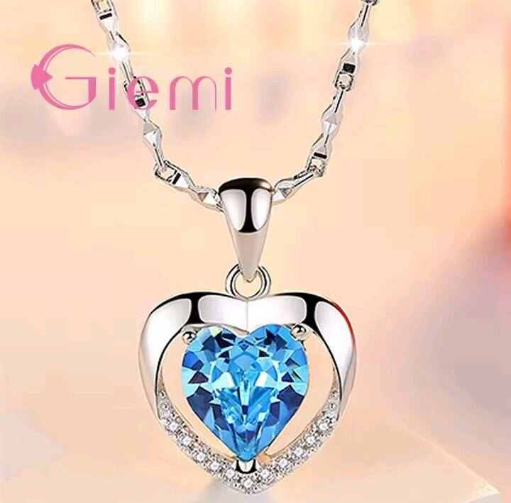 Collier Cœur Azur Giemi