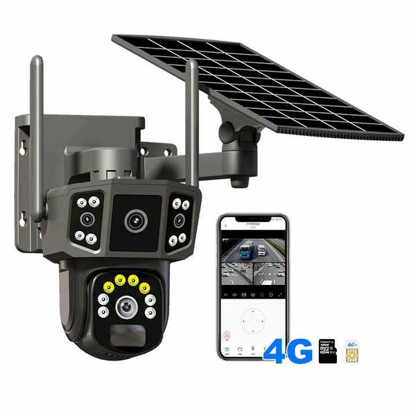 Caméra de surveillance 4G solaire