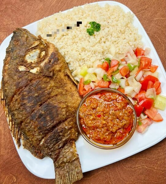 Plat de poisson grillé