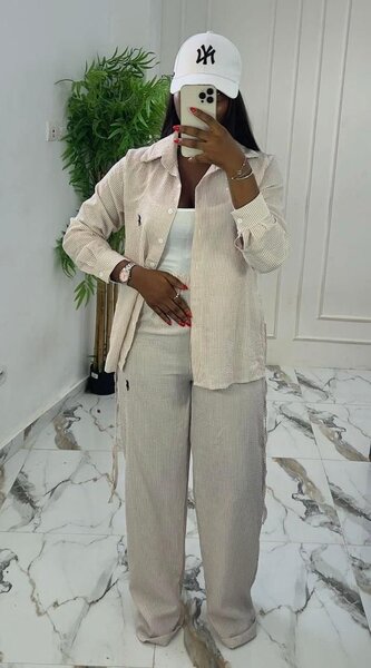 Ensemble pantalon fluide femme