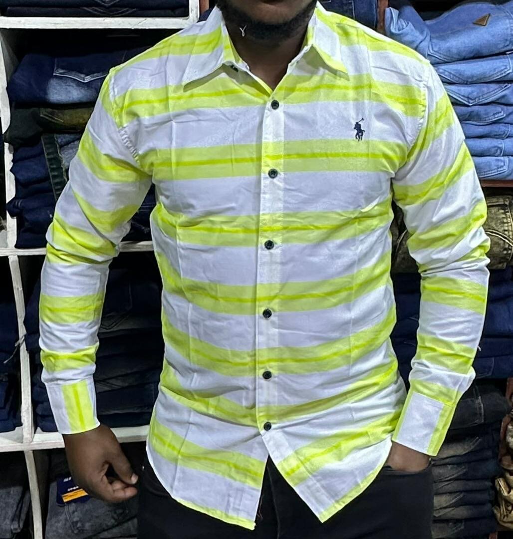 Chemise à rayures homme