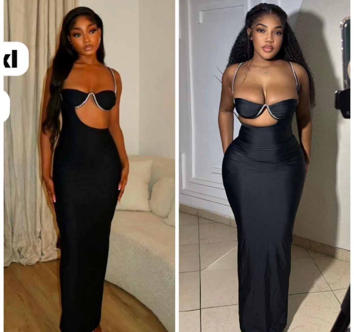 Robe Élégante avec strass