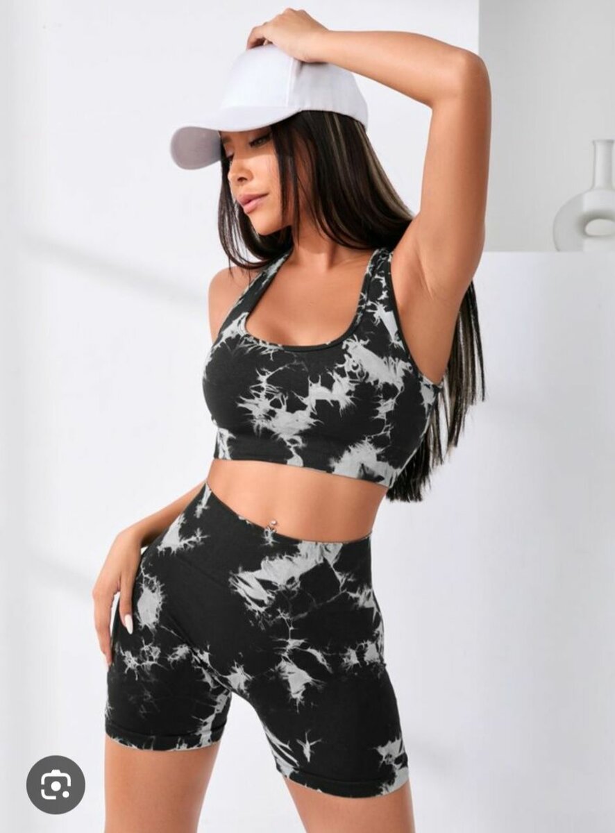 Ensemble fitness femme fitness tie dye