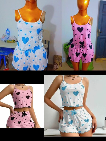 Pyjama Femme Motif Cœur