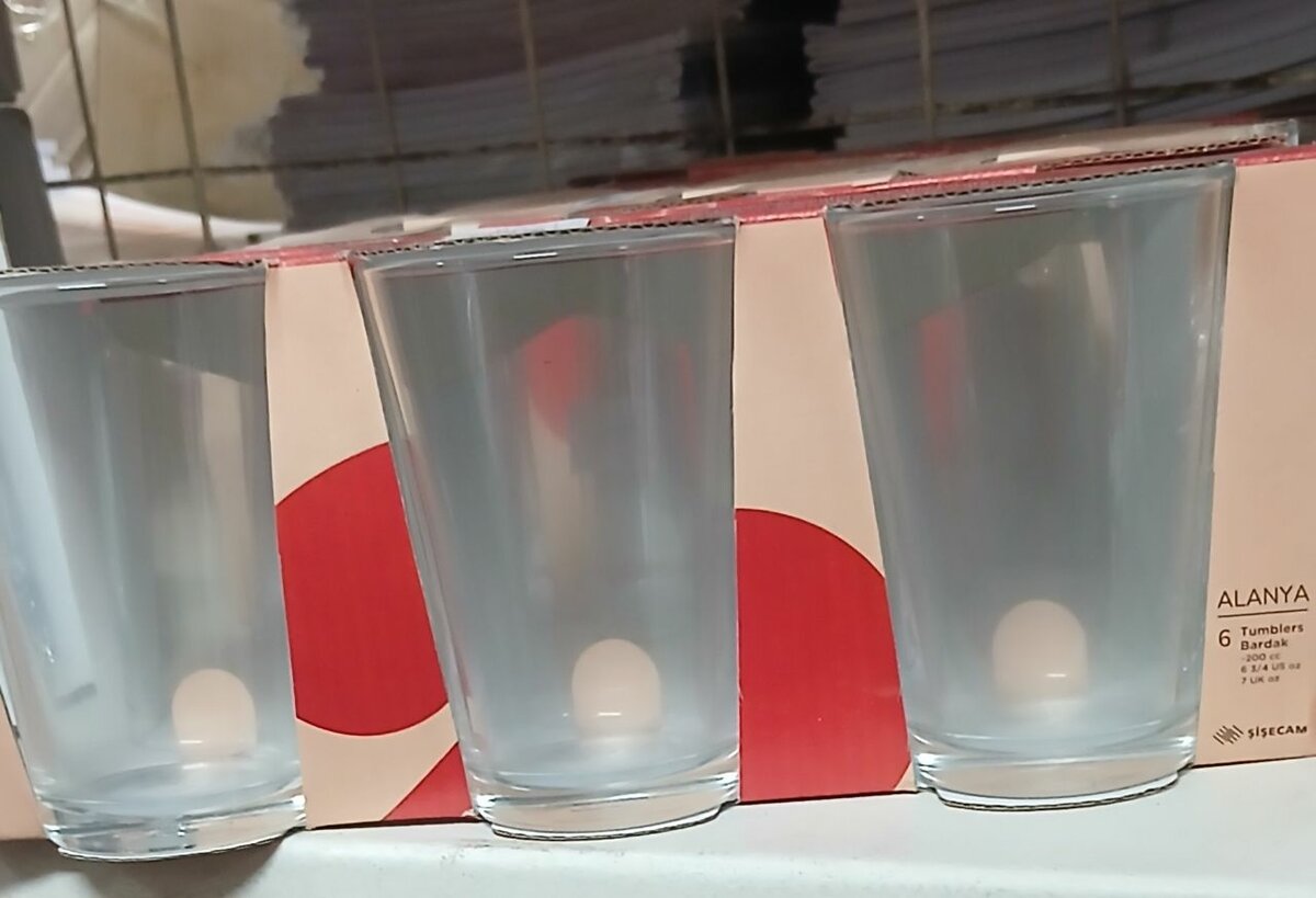 Verres à eau transparents 6 pièces