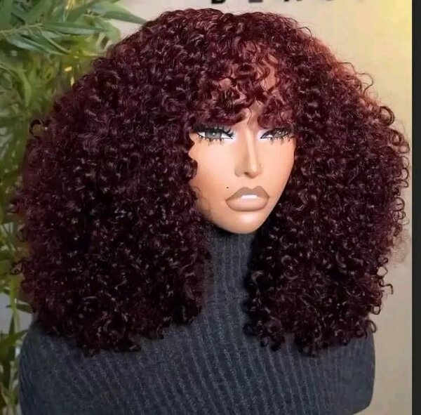 Perruque Bouclée Auburn Luxe