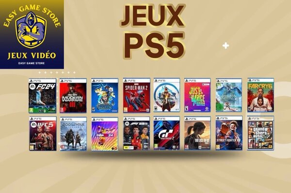 LES CD DE PS5 RÉCENTS DISPONIBLES