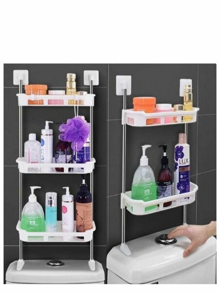 Étagère de salle de bain extensible