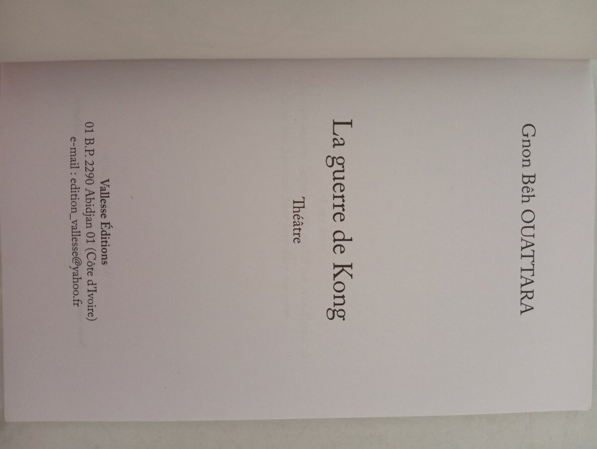 La Guerre de Kong - Théâtre