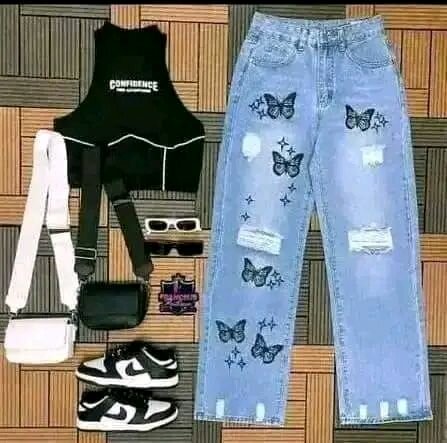 Ensemble de Mode Papillon
