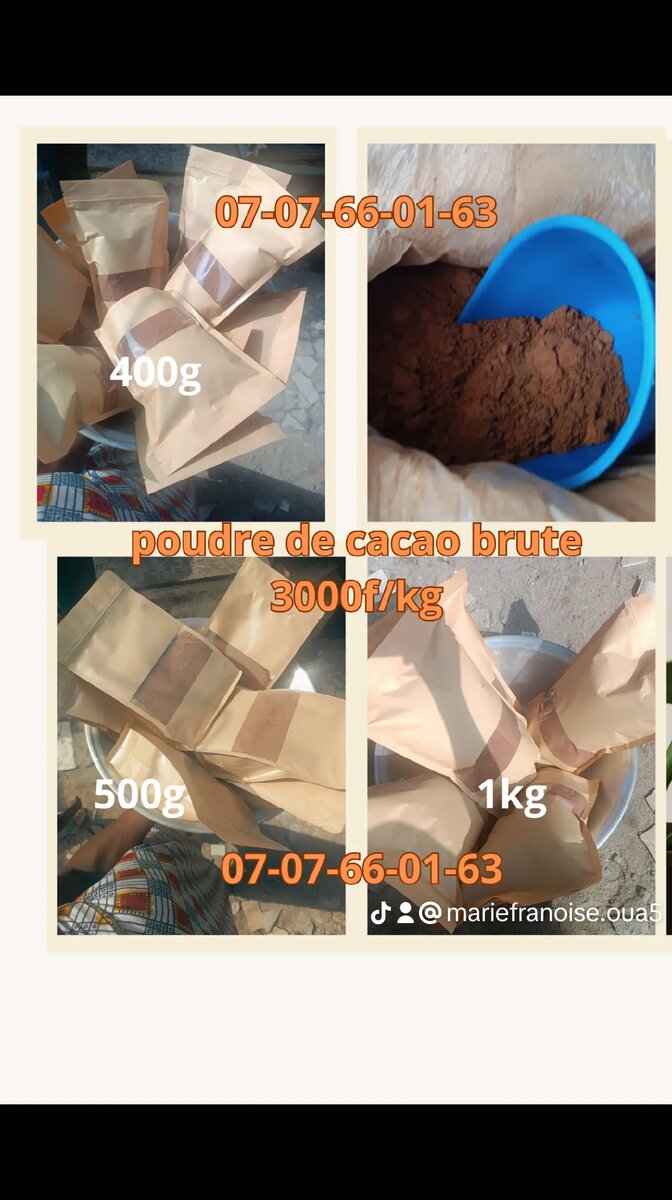 Poudre de cacao  le kg