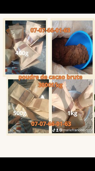Poudre de cacao  le kg