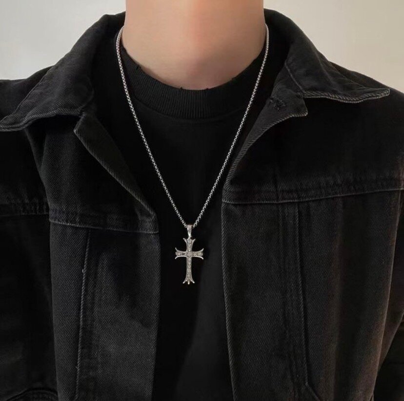 Collier Croix Argent Élégant
