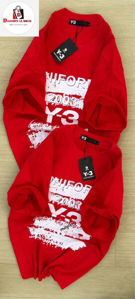 T-shirt rouge Y-3 graphique