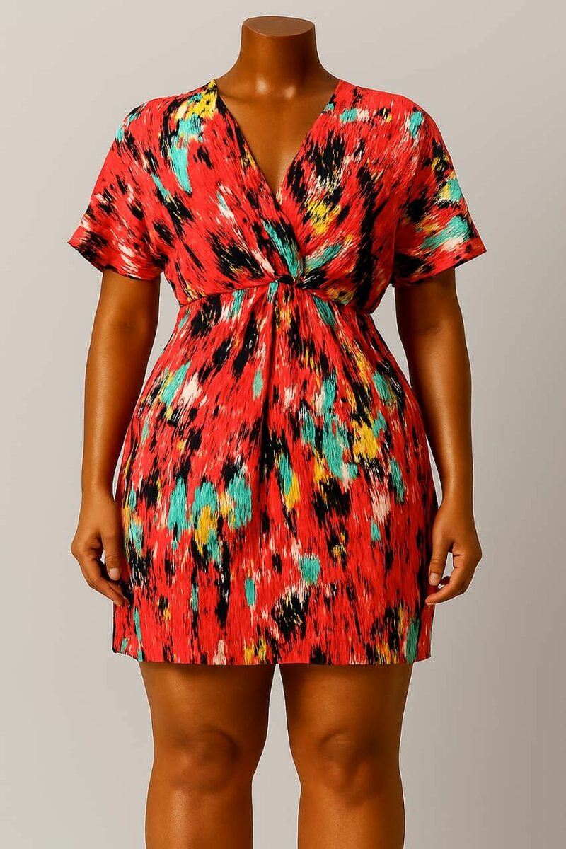 Robe élégante en lin rose