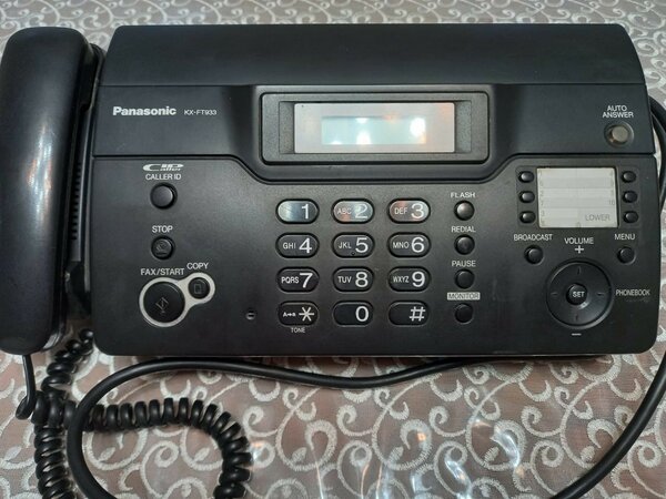Факсимильный аппарат Panasonic KX-FT933 с термопечатью, б/у,