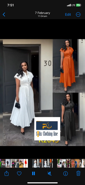 Luxury long dress for occasions