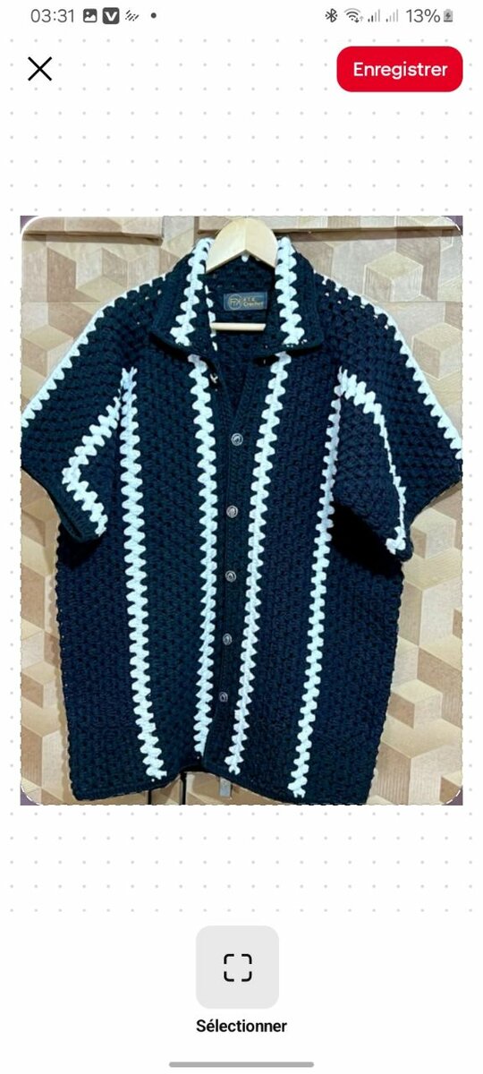 Chemise en crochet