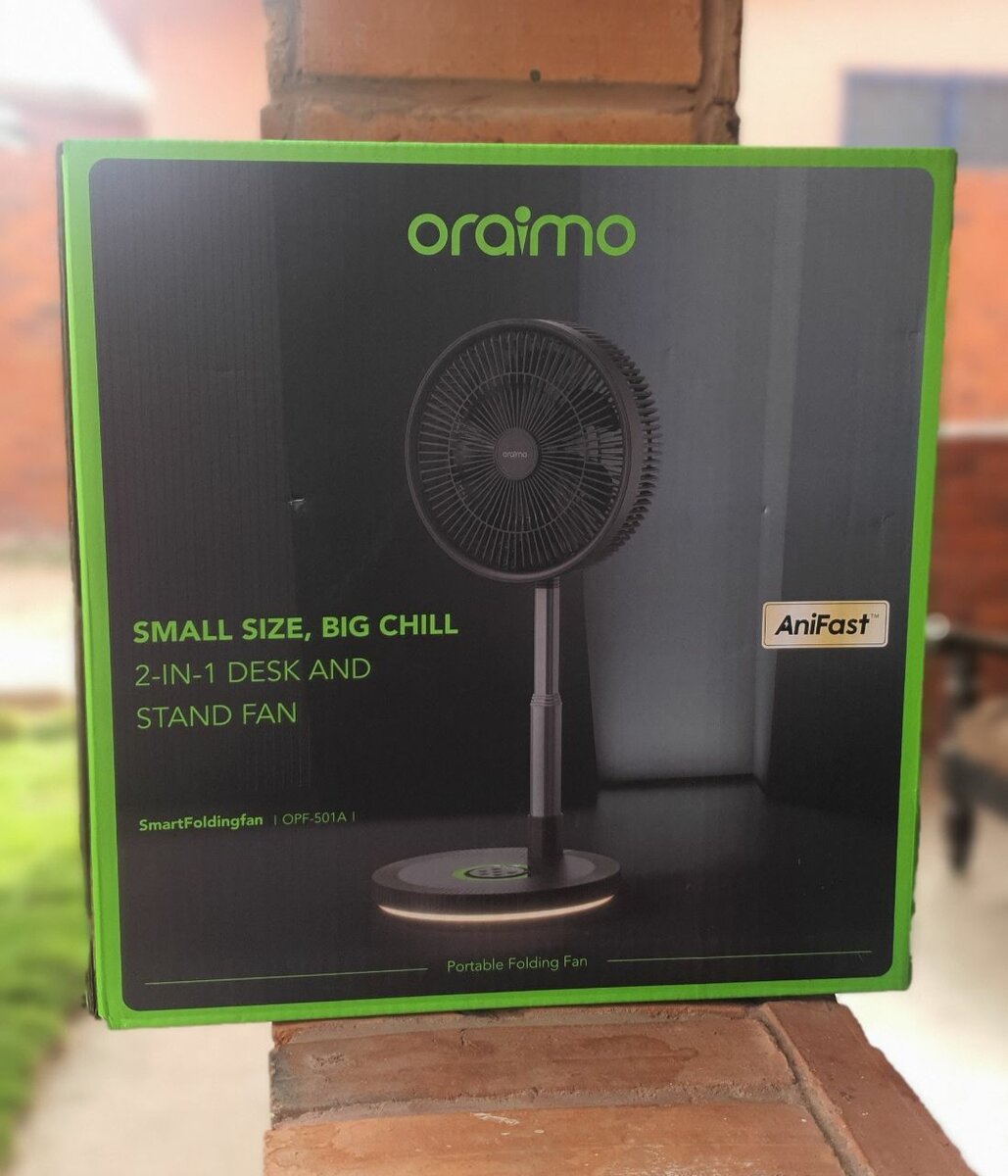 oraimo SmartFoldingFan Type-C Rechargeable Folding Fan