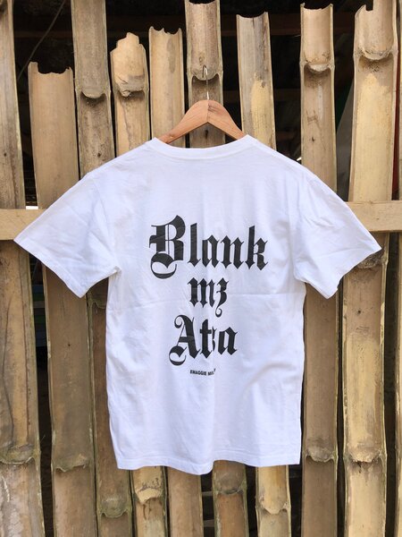 T-shirt blanc Blank my Ata