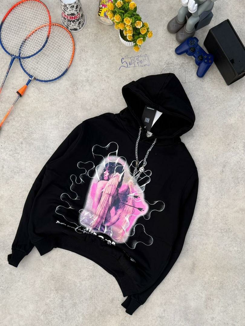 Sweat à capuche imprimé créatif