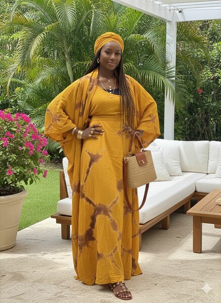 Robe caftan élégante pour femme