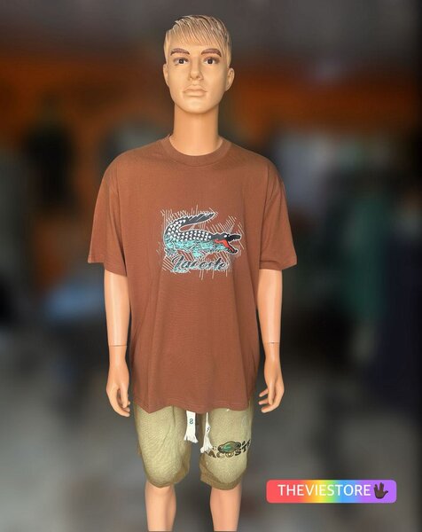 T-shirt homme marron stylé