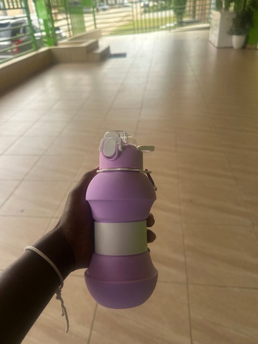 Gourde pliable en silicone