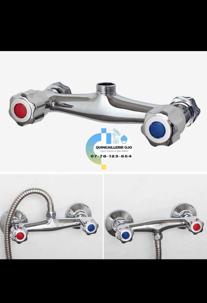 Robinet douche mélangeur inox