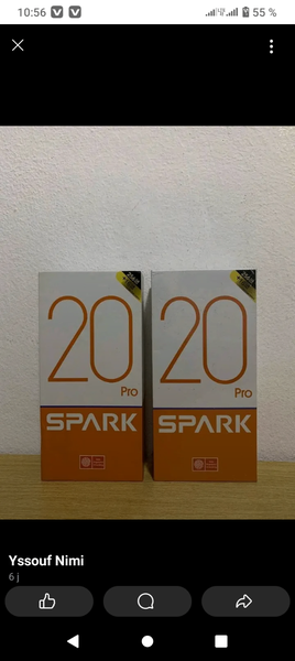 Téléphone Tecno Spark 20 Pro 2020