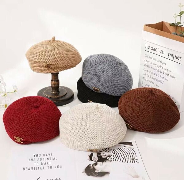 Béret en tricot élégant