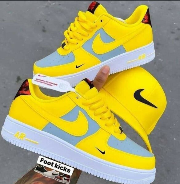 Nike Air Force 1 jaune gris