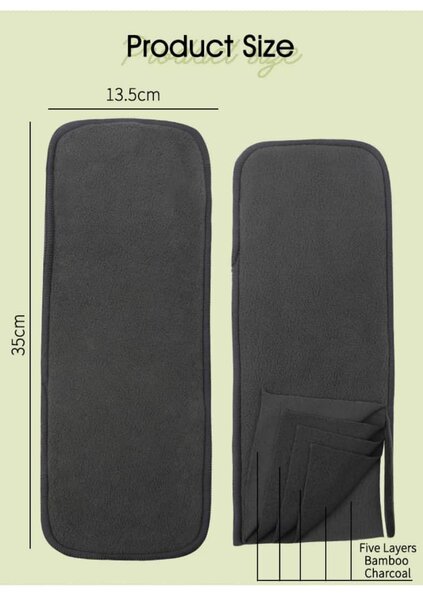 Couches lavables avec inserts charbon