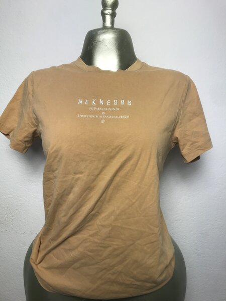T-shirt en coton beige