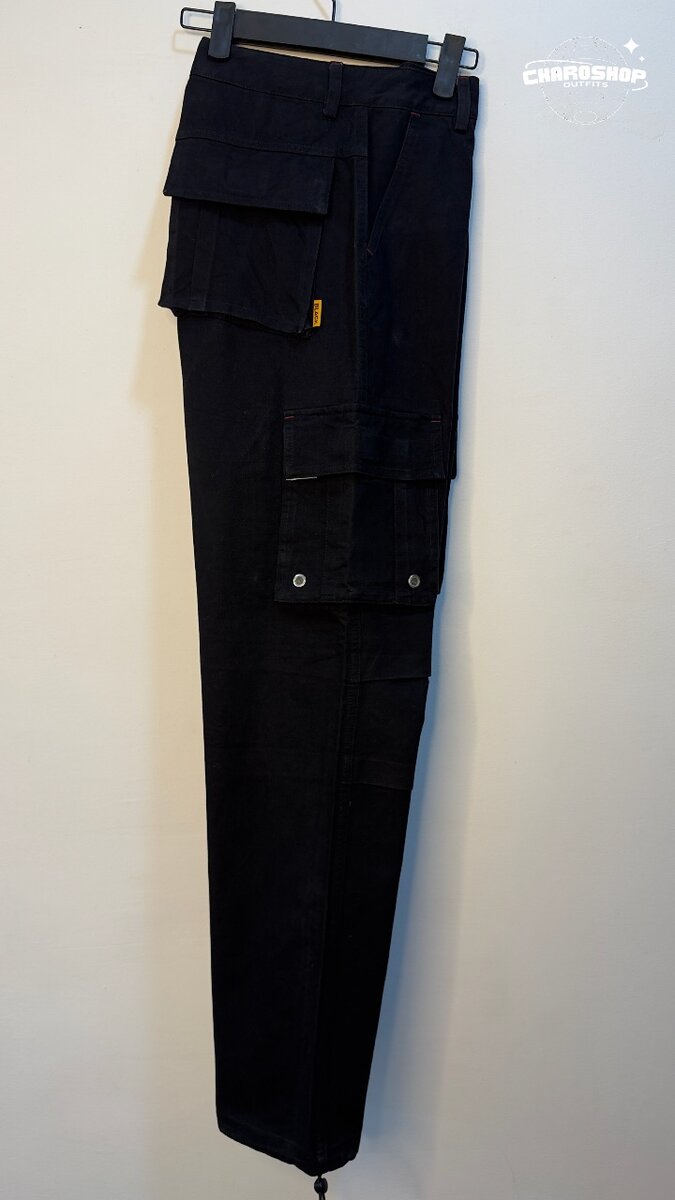 Pantalon cargo homme noir élégant