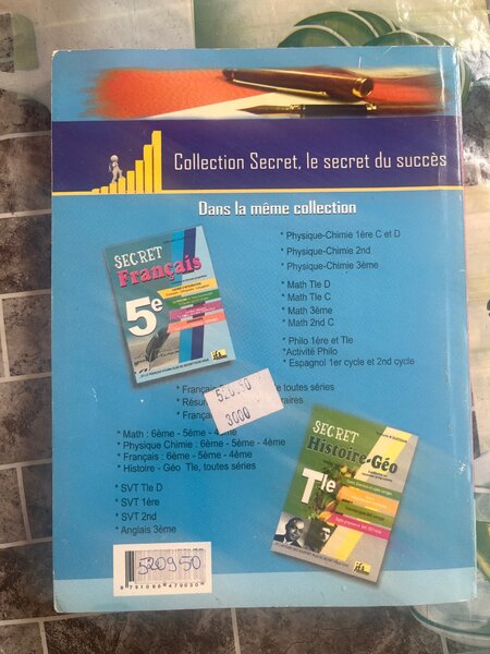 Livre Secret Français 1ère Tle