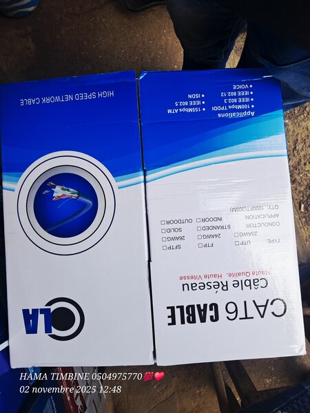 Câble Réseau Cat6 Haute Vitesse