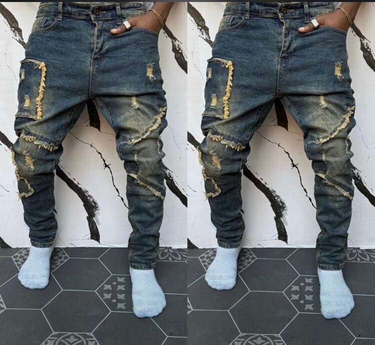 Jeans déchirés homme tendance