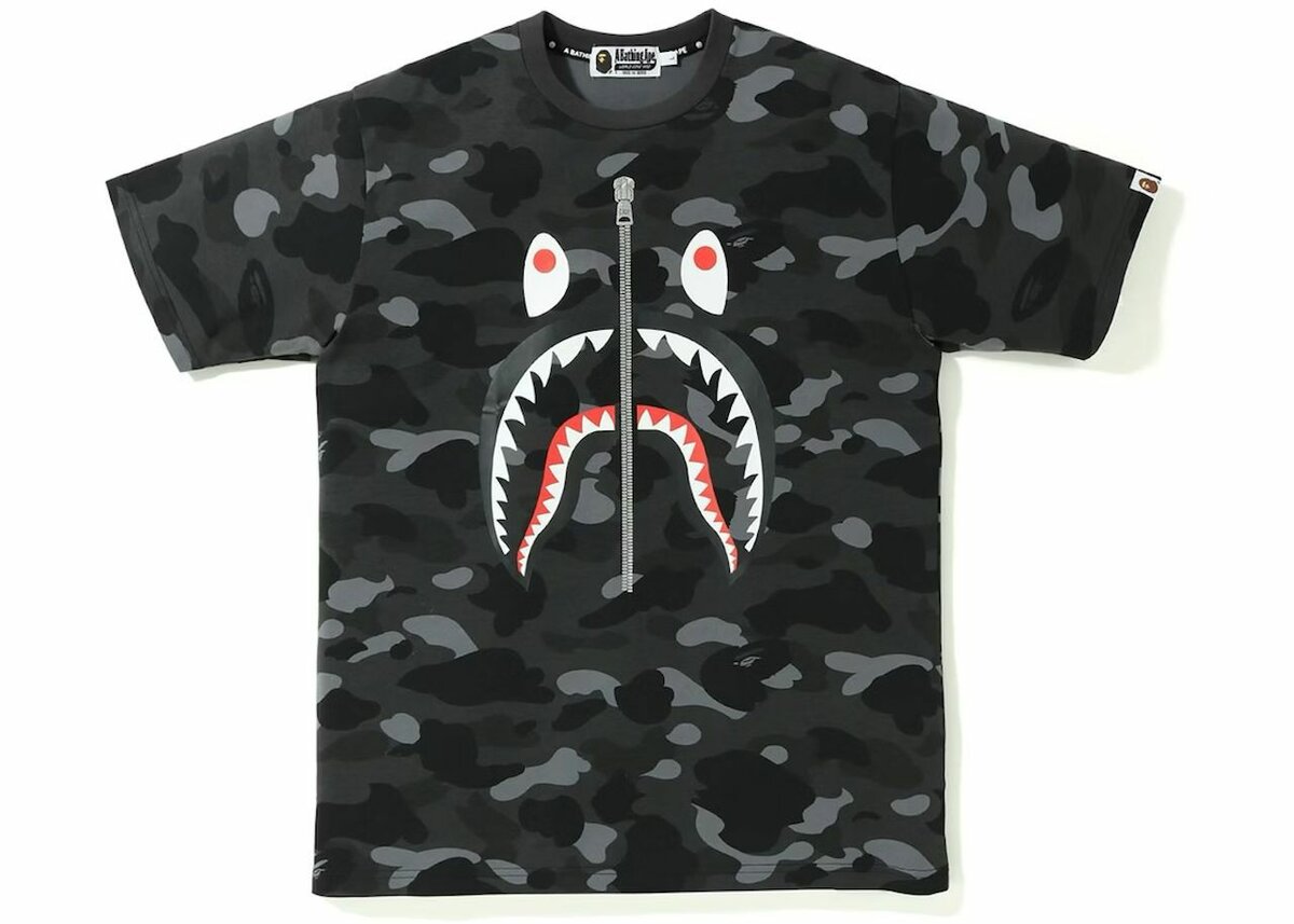 T-shirt camouflage Shark Homme